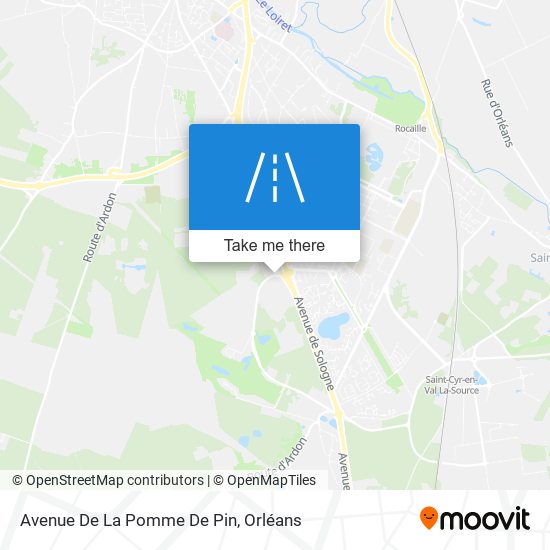 Mapa Avenue De La Pomme De Pin
