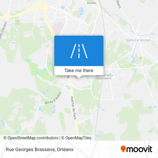 Rue Georges Brassens map