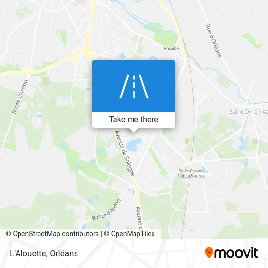 L'Alouette map