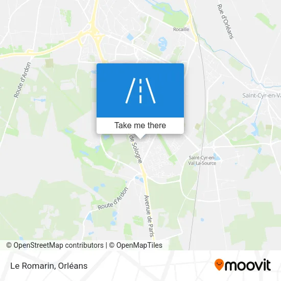 Le Romarin map