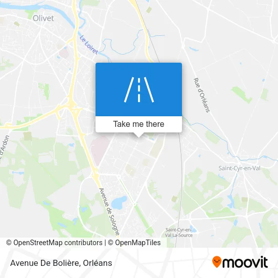 Avenue De Bolière map