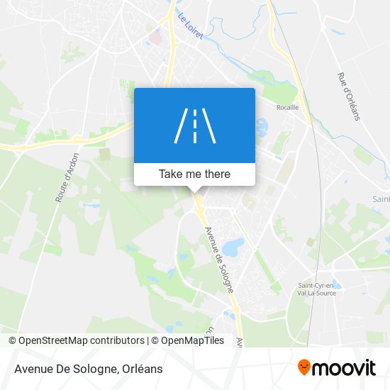 Mapa Avenue De Sologne