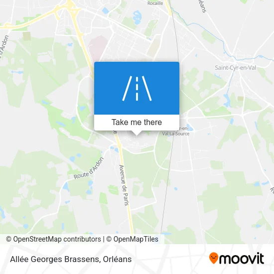 Allée Georges Brassens map