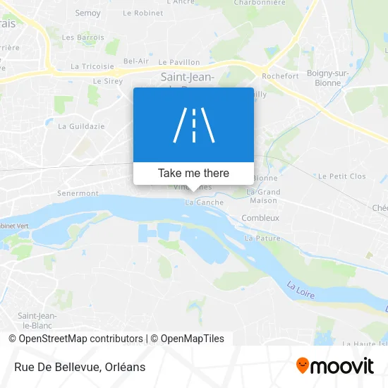 Rue De Bellevue map