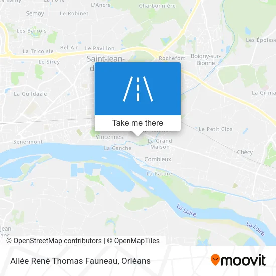 Allée René Thomas Fauneau map