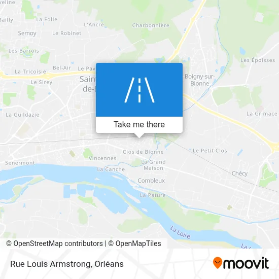 Rue Louis Armstrong map