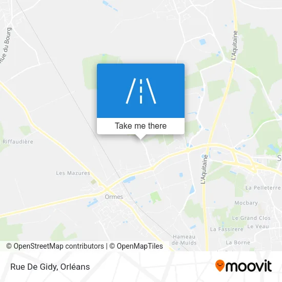 Rue De Gidy map