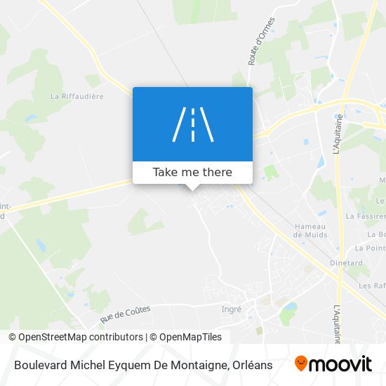 Mapa Boulevard Michel Eyquem De Montaigne