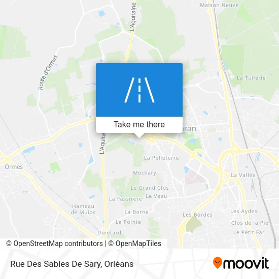 Rue Des Sables De Sary map
