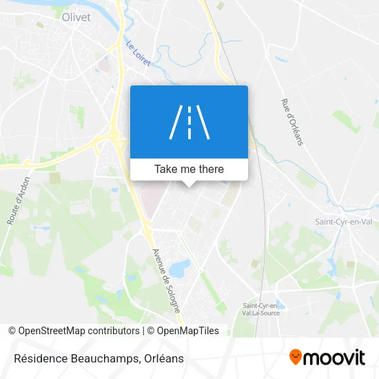 Résidence Beauchamps map