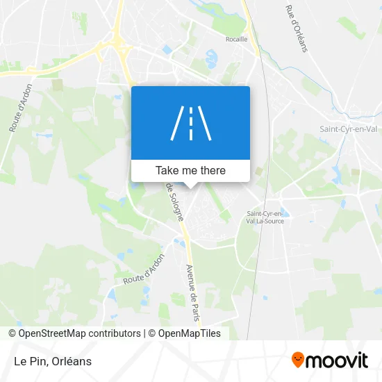 Le Pin map