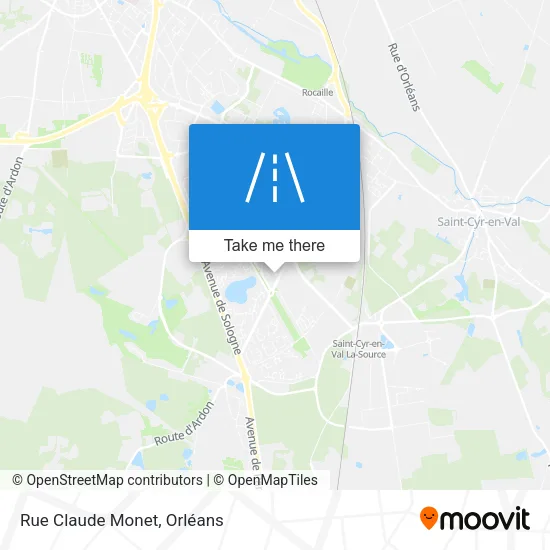 Rue Claude Monet map