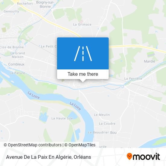 Mapa Avenue De La Paix En Algérie