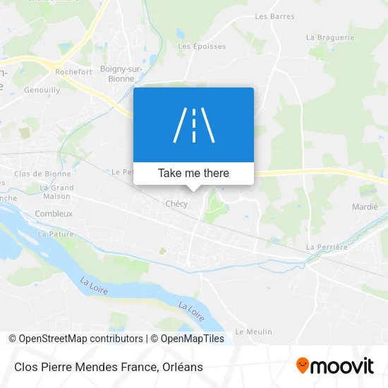 Clos Pierre Mendes France map