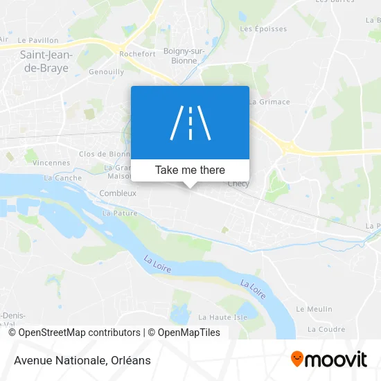 Avenue Nationale map