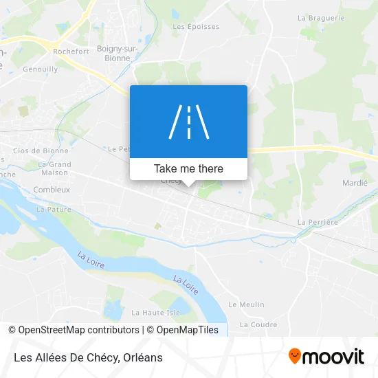 Les Allées De Chécy map