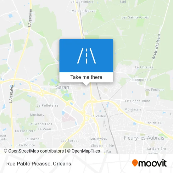 Rue Pablo Picasso map