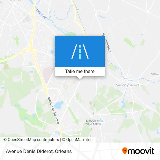 Avenue Denis Diderot map