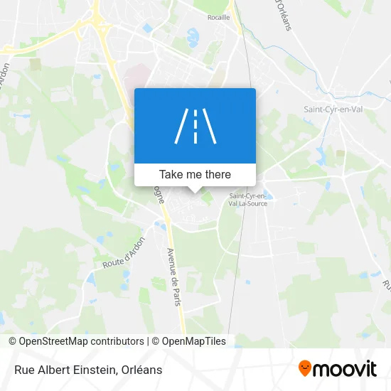 Rue Albert Einstein map