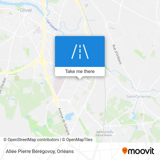 Allée Pierre Bérégovoy map