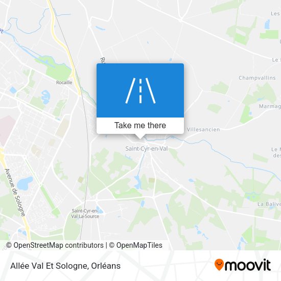 Allée Val Et Sologne map