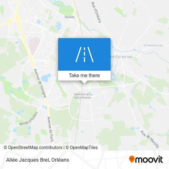 Allée Jacques Brel map