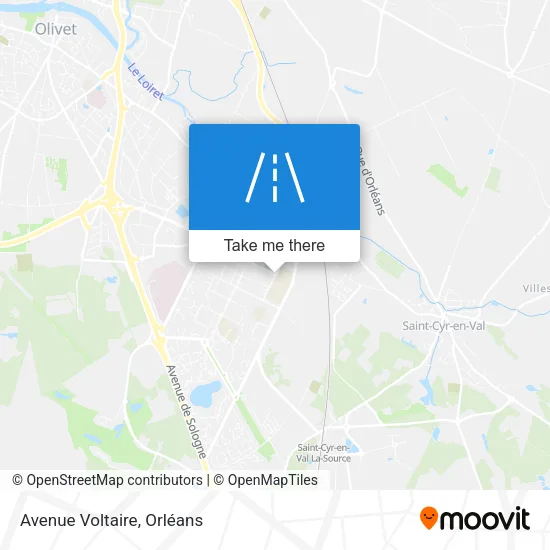 Avenue Voltaire map