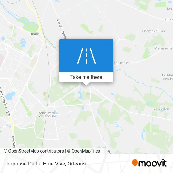 Impasse De La Haie Vive map