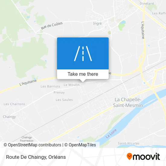 Route De Chaingy map