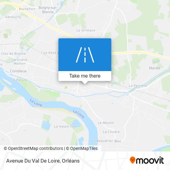 Mapa Avenue Du Val De Loire