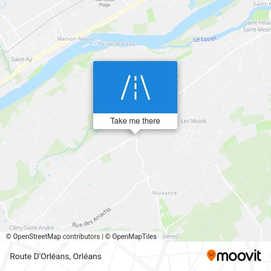 Route D'Orléans map