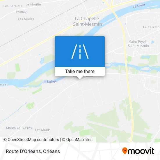 Route D'Orléans map