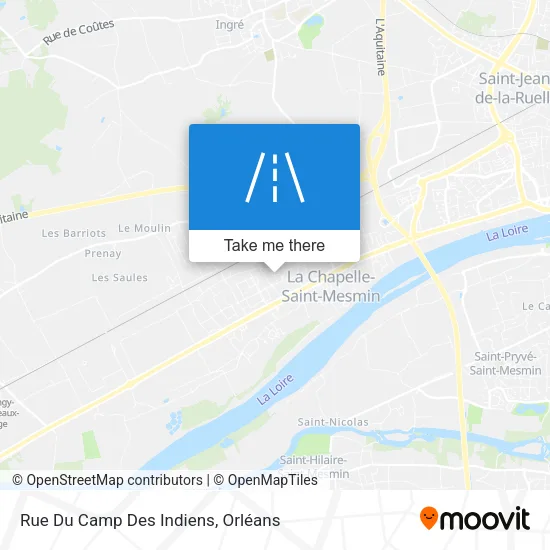 Rue Du Camp Des Indiens map