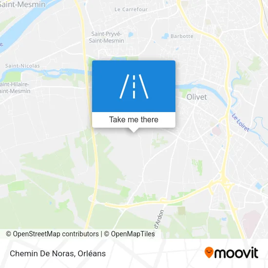 Chemin De Noras map