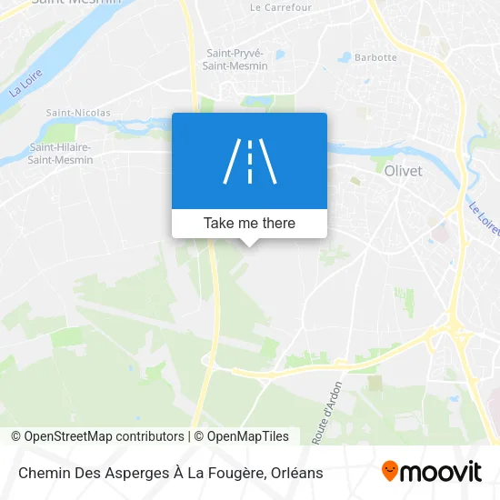 Chemin Des Asperges À La Fougère map