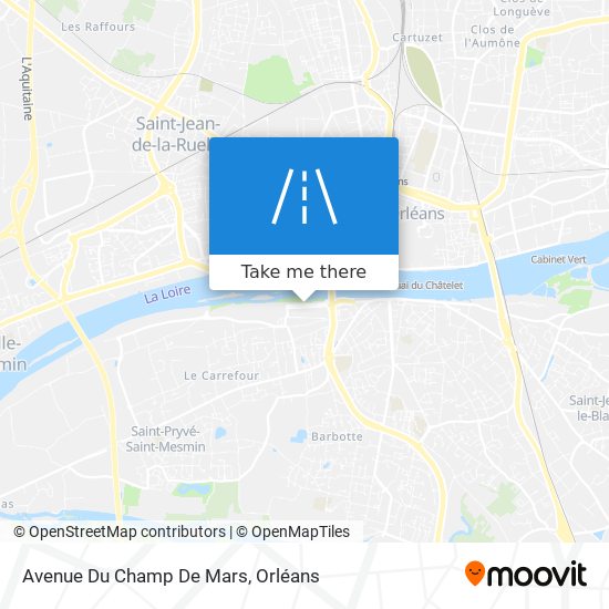 Mapa Avenue Du Champ De Mars