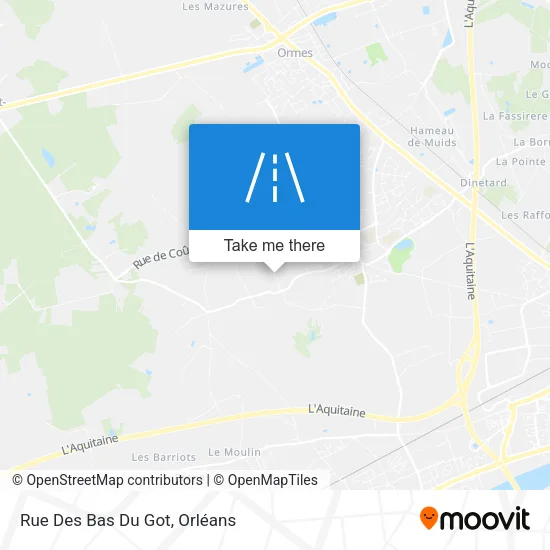 Rue Des Bas Du Got map