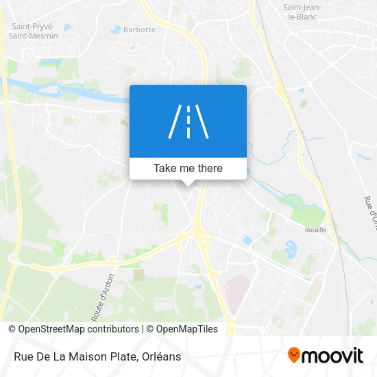 Rue De La Maison Plate map