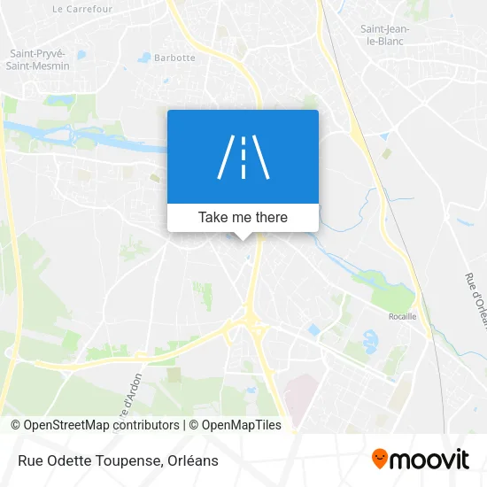 Rue Odette Toupense map