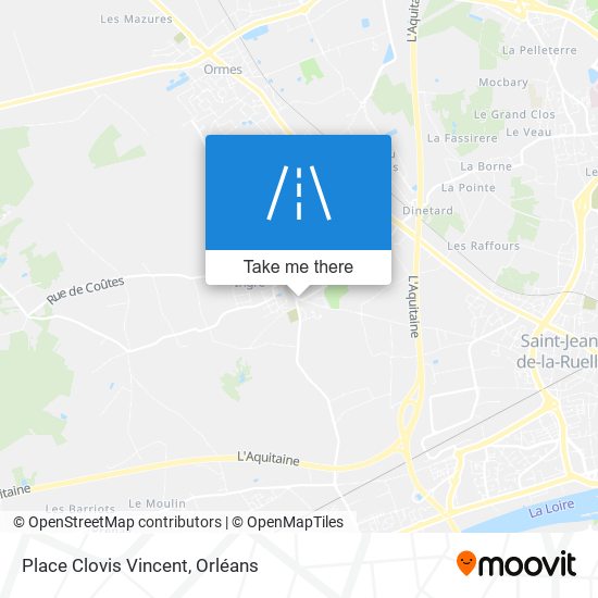 Place Clovis Vincent map