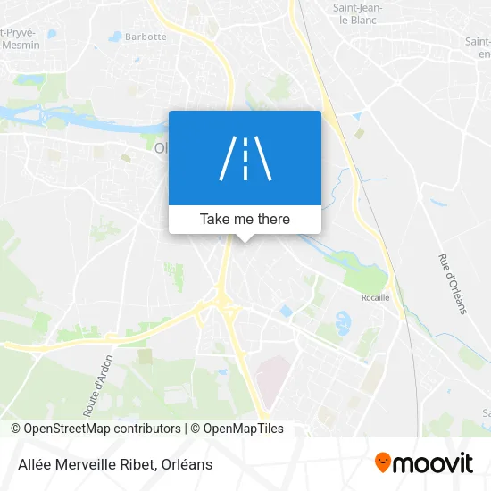 Allée Merveille Ribet map