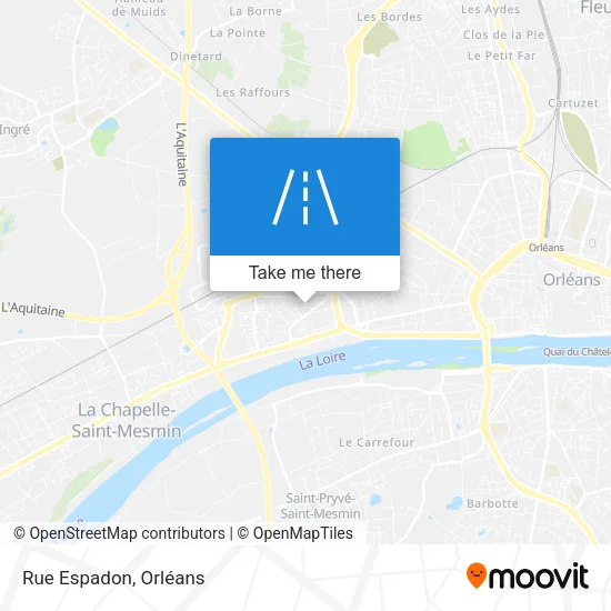 Rue Espadon map