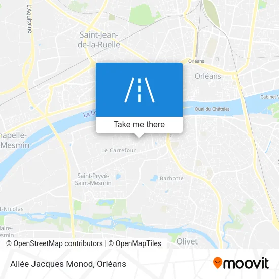Allée Jacques Monod map