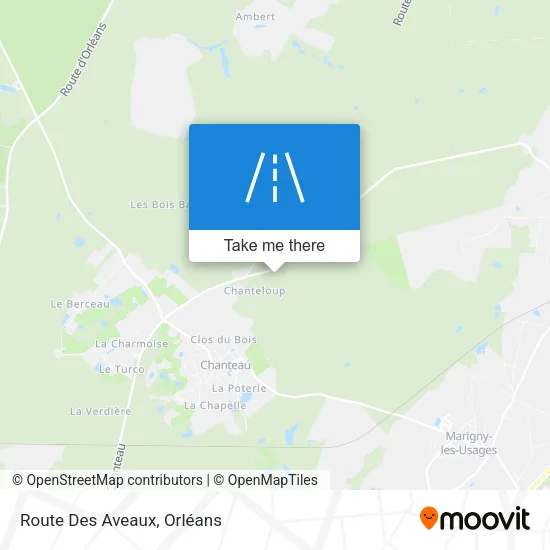 Route Des Aveaux map