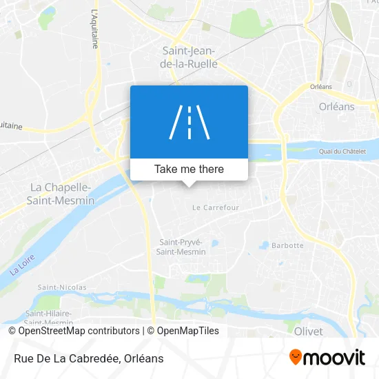 Rue De La Cabredée map