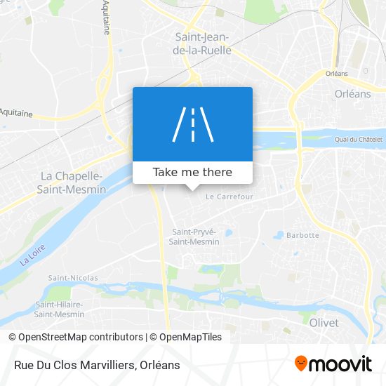 Mapa Rue Du Clos Marvilliers