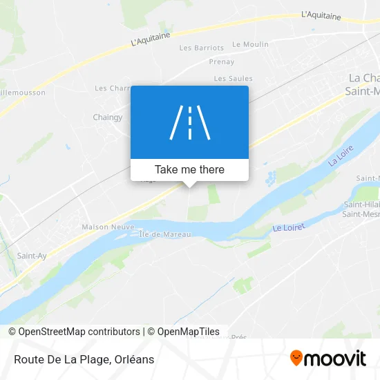 Route De La Plage map