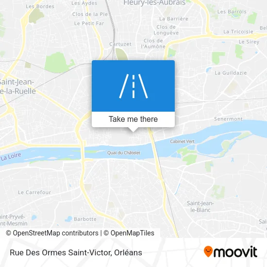 Rue Des Ormes Saint-Victor map