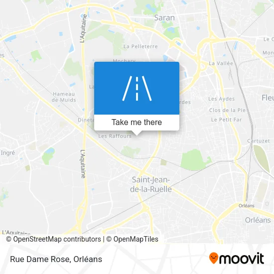 Rue Dame Rose map