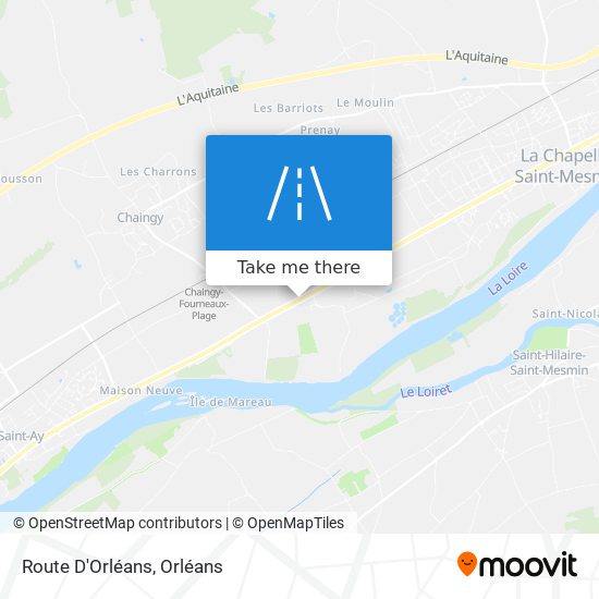 Route D'Orléans map